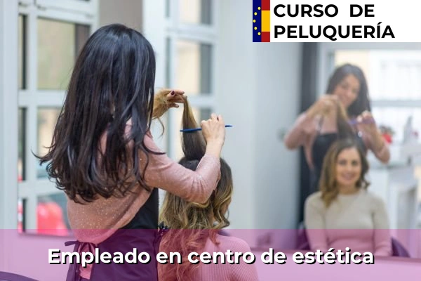 Empleado en centro de estética