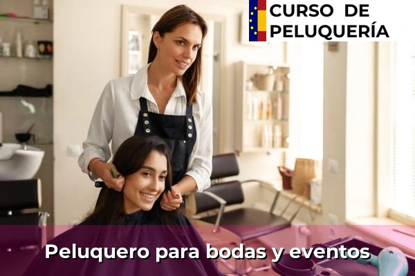 Peluquero para bodas y eventos
